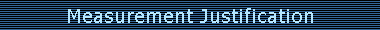 Measurement Justification